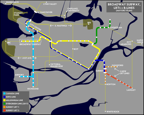 metro vancouver transit map mayors plan